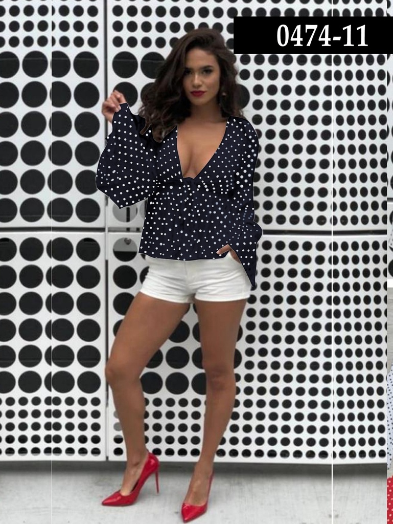 Blusa Moda Azulle Fashion - Fotografía original