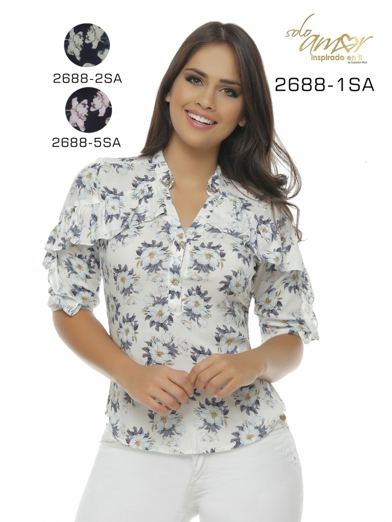 [24626885SAS] Blusa Moda Colombiana Solo Amor 