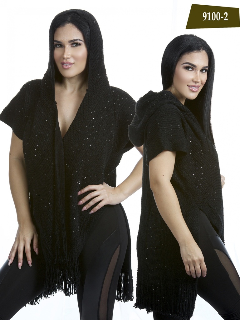 [25691002] Ruana Moda Azulle Fashion