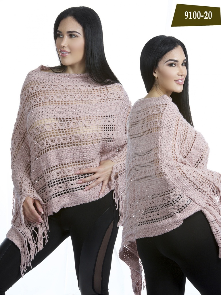 [256910020] Ruana Moda Azulle Fashion 