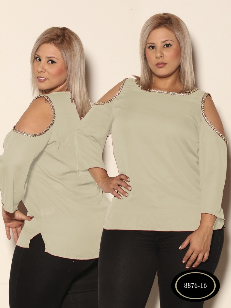 [256887616XXXL] Blusa Moda Azulle Fashion