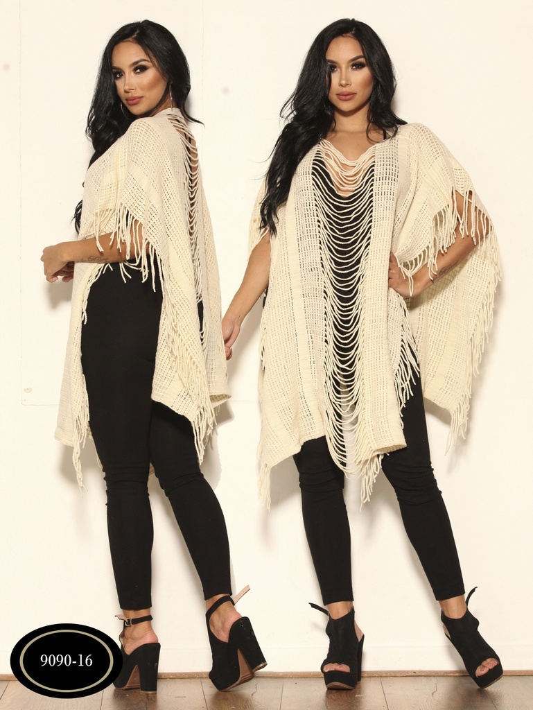 [256909016] Ruana Moda Azulle Fashion
