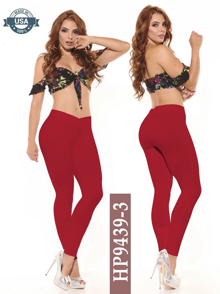 [256HP94393M] Women's Burgundy High Waist Leggings HP9439-3