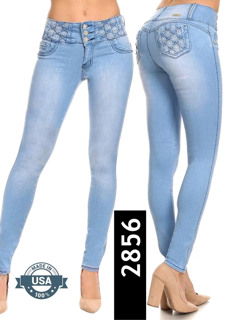[108285600] Jeans Levantacola Silver Diva