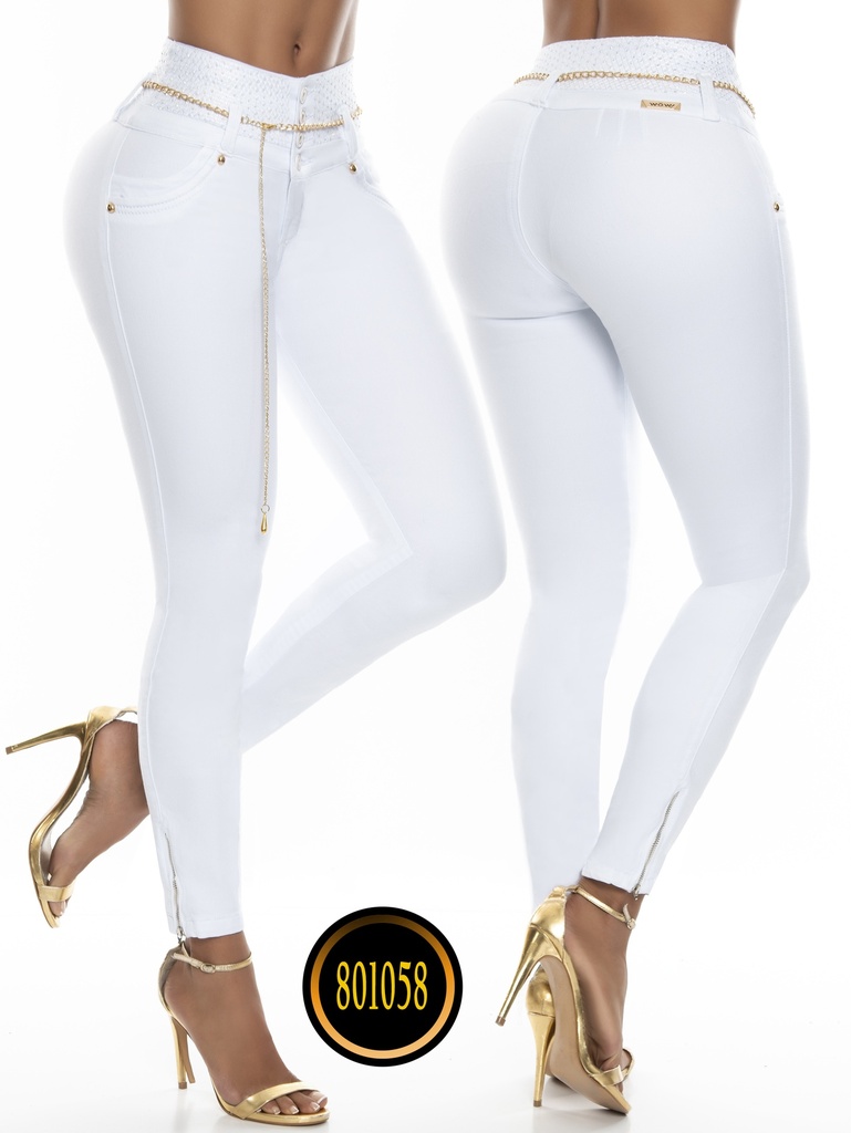 [243801058W01] Jeans Levantacola Colombianos Wow