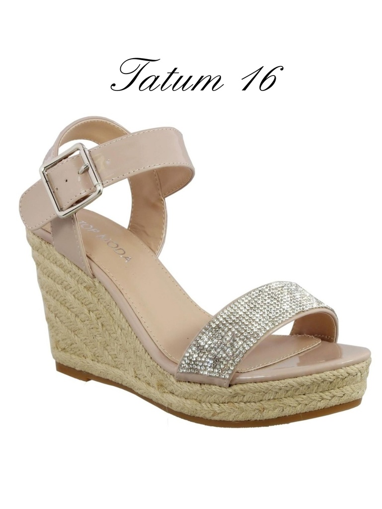 Plataformas Plataforma Espadrille Nude con Brillantes para Mujer Tatum-16