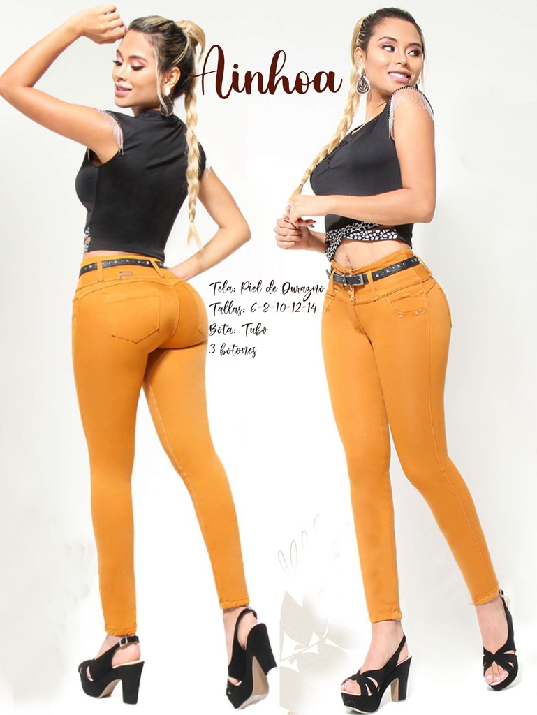 [300Ainhoa03] Jeans Levantacola Colombiano