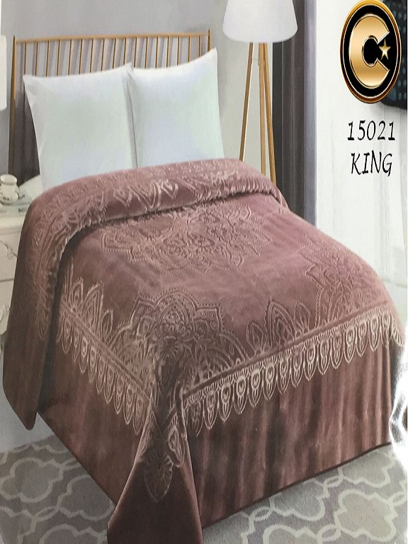Women's Brown King Size Plush Plush Blanket 15021