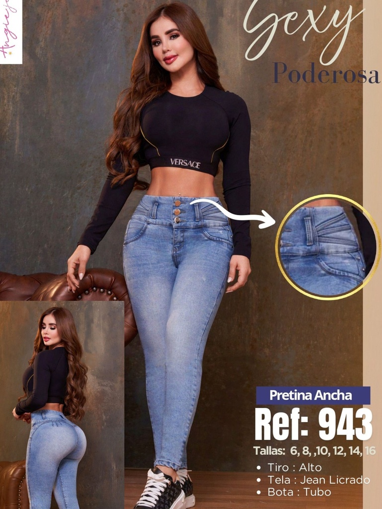 Jeans Levantacola Colombiano