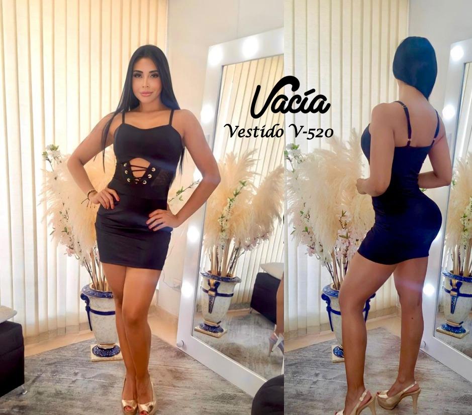 [2655202] Women's Black Cutout Bodycon Mini Dress V-520