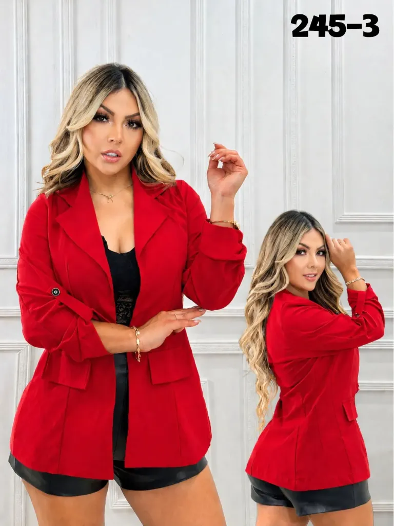 Women's Red Blazer 245-3