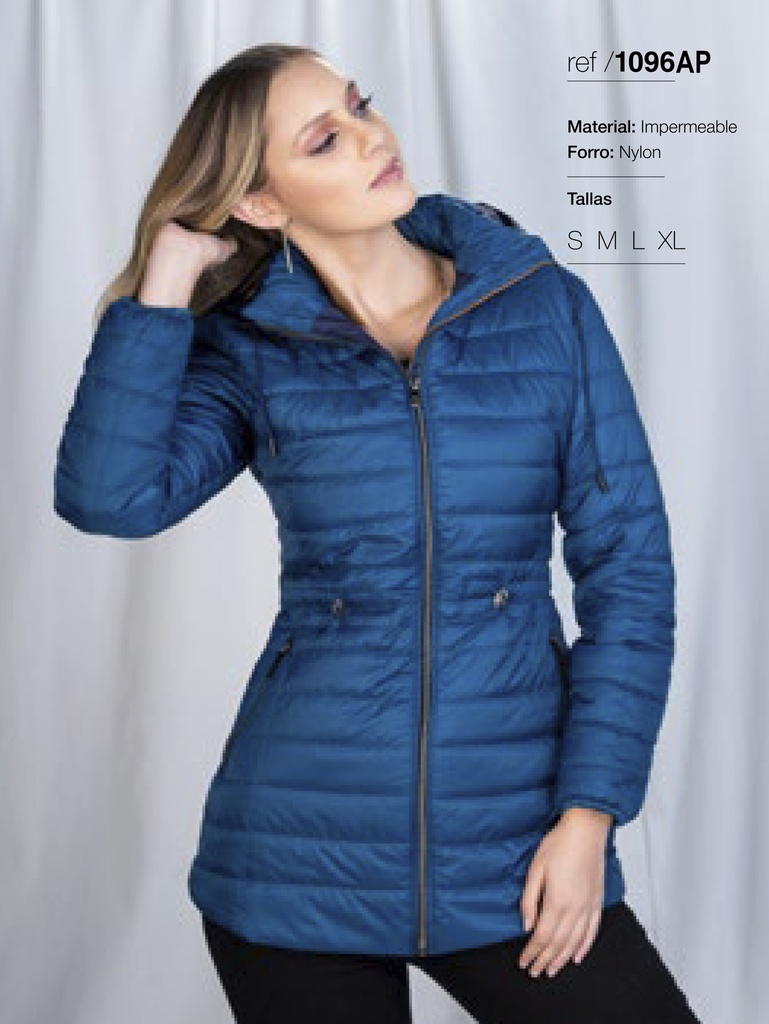 Chaqueta Chaqueta Acolchada Azul para Mujer 1096AP