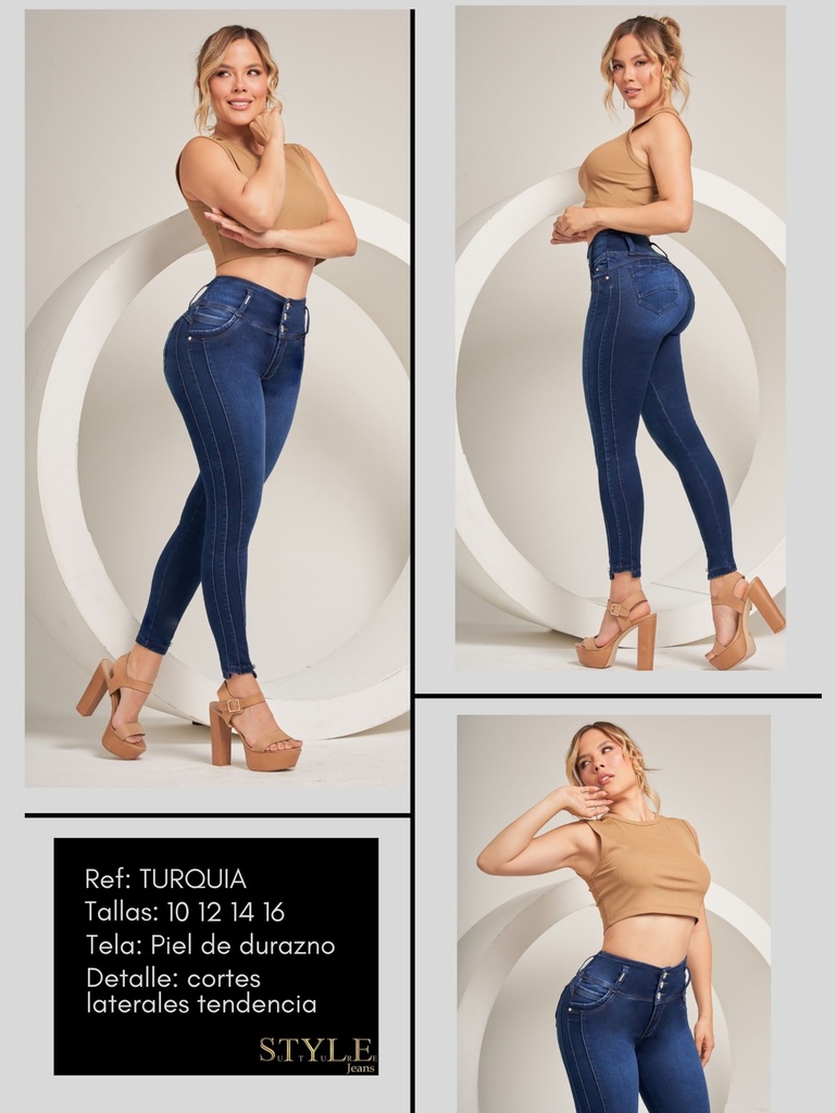 [321TURQUIA05] Jeans Levantacola Colombiano