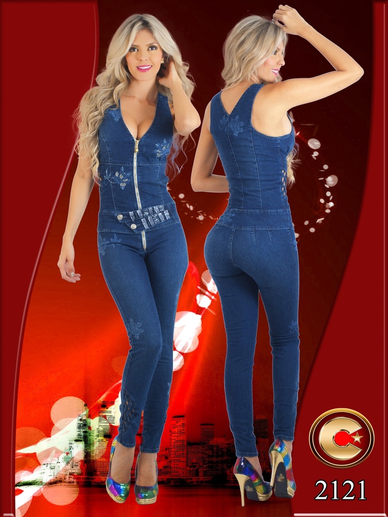 [102212101] Enterizo Jeans Levantacola Capellini