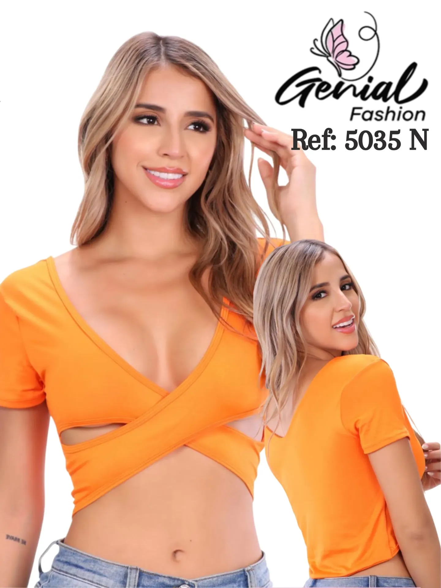 [1095035NS] Blusa Moda Colombiana (S)