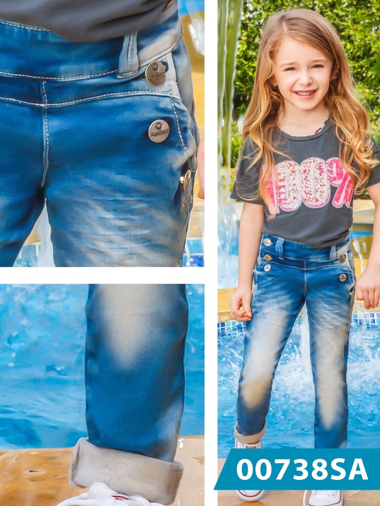 [0001240738AS03] Jeans Infantil Colombiano Asi Sea  (3n)