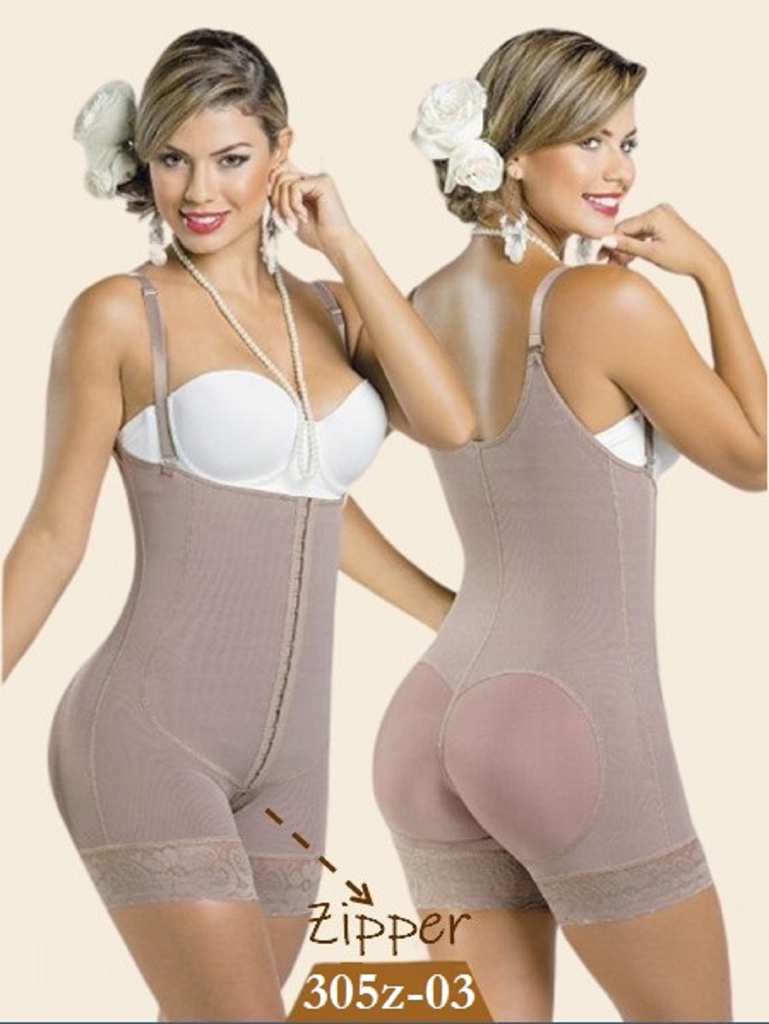 Faja Moldeadora Faja Body Tipo Short con Cierre Mocha para Mujer 305Z-03