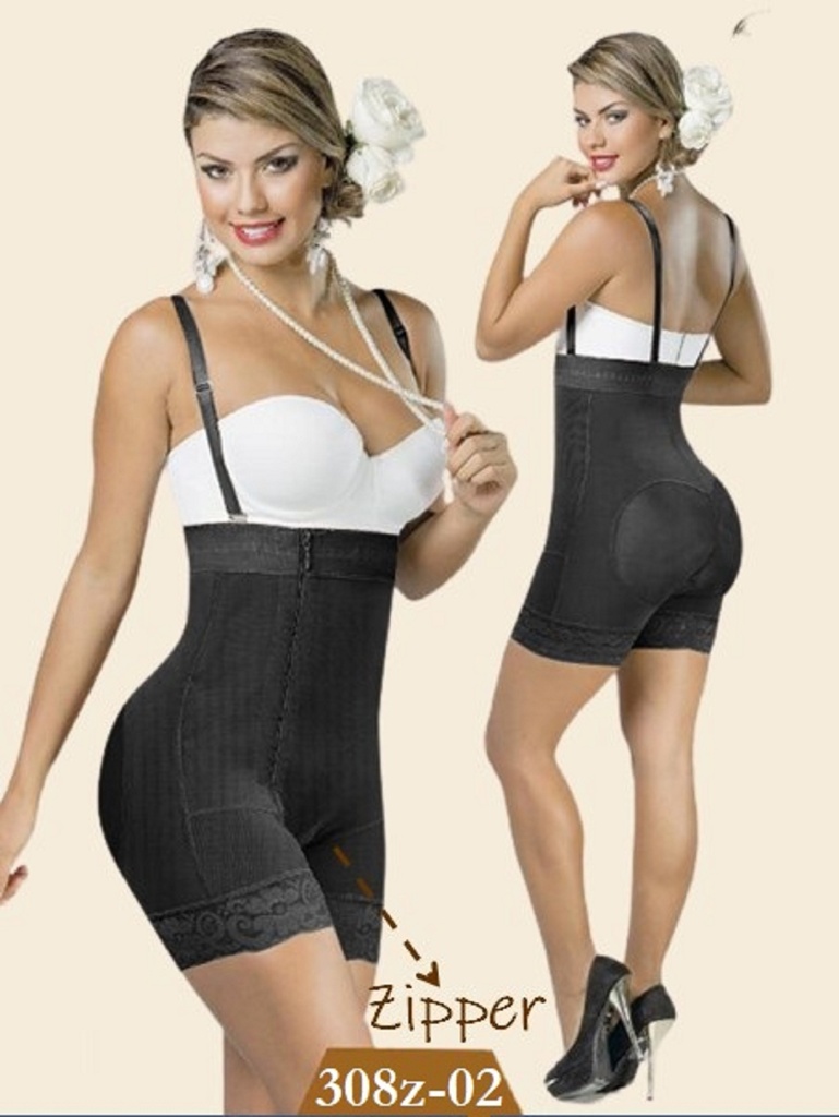 Faja Colombiana Ebano con Zipper