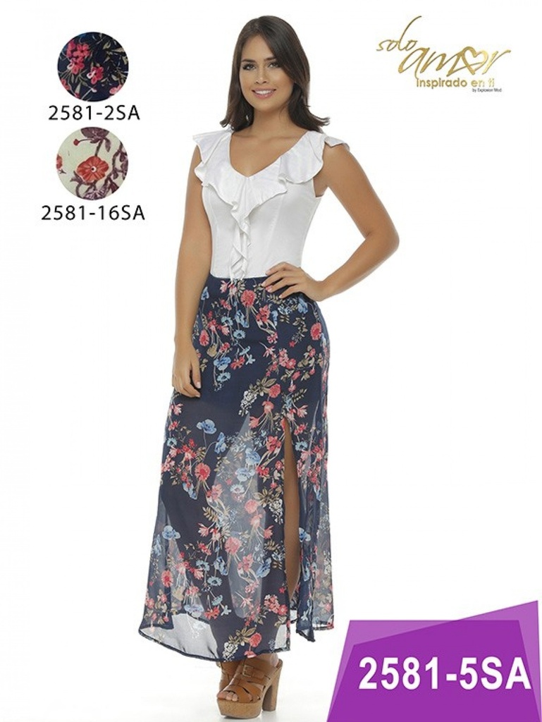[24625812SAS] Vestido Moda Colombiana Solo Amor (S)