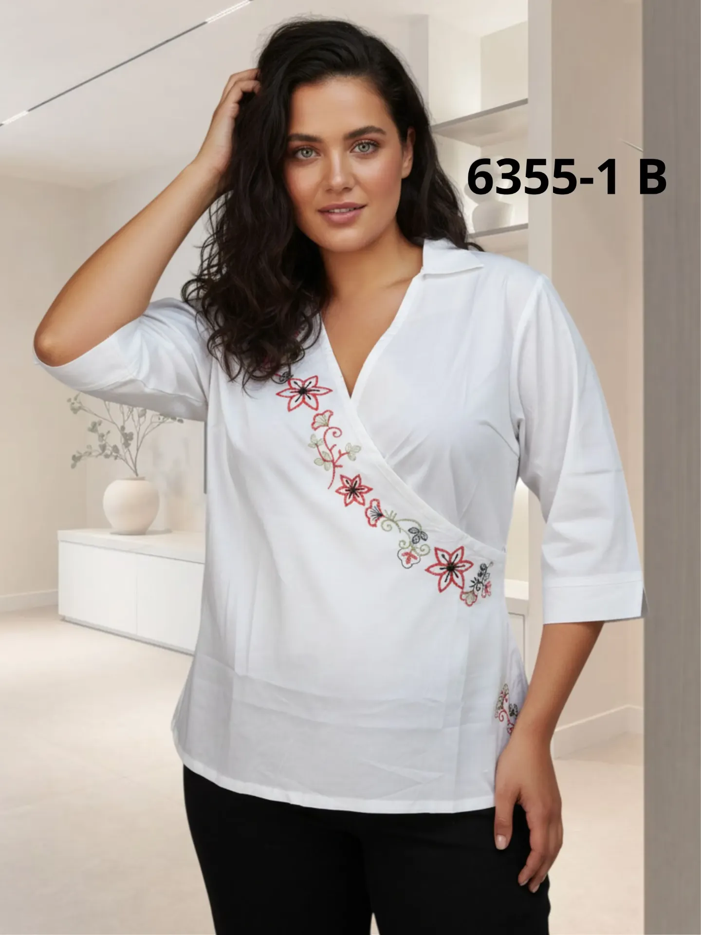 [25063551B14] Blusa Moda Colombiana Bambu (L)