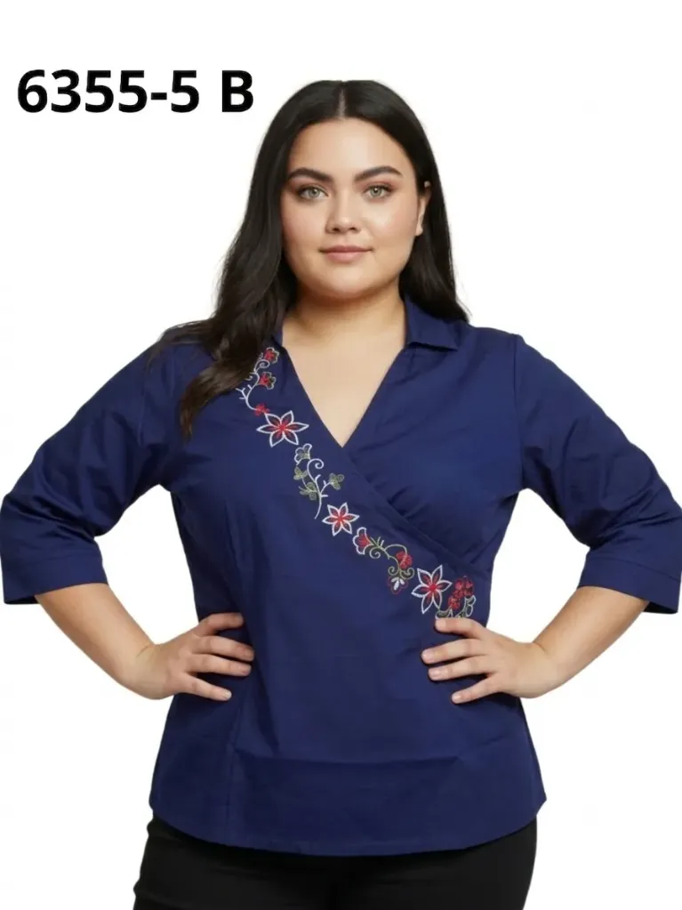 [25063555B14] Blusa Moda Colombiana Bambu (L)