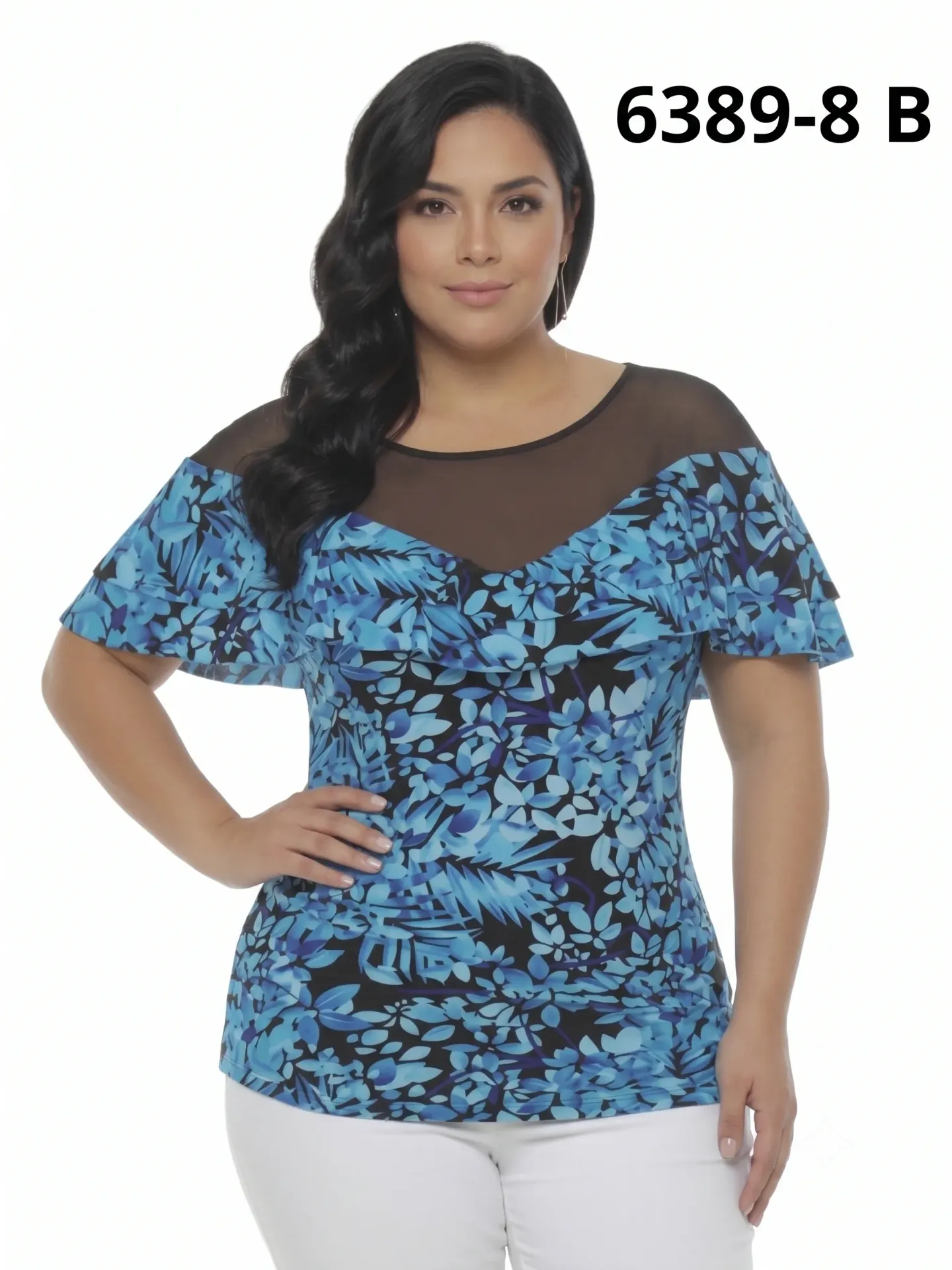 [25063898B14] Blusa Moda Colombiana Bambu (L)
