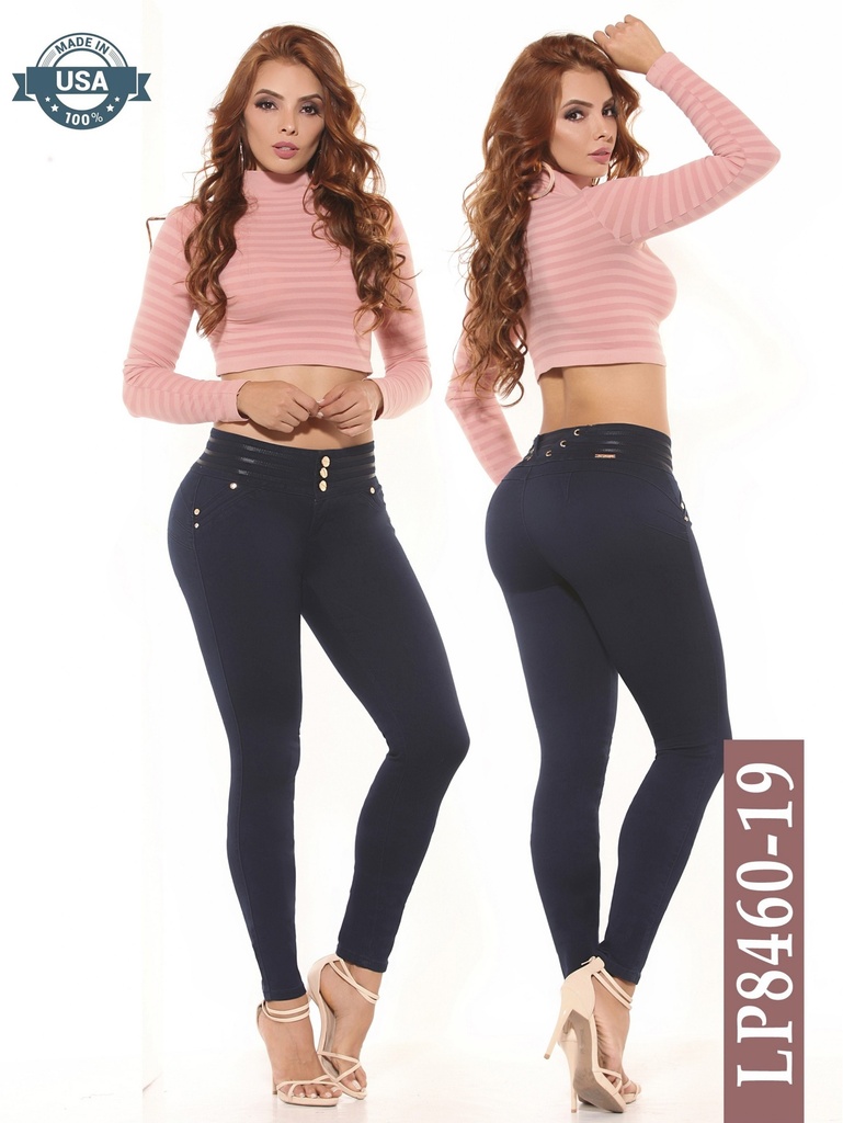 Pantalón Ajustados Elásticos Azul Marino para Mujer LP8460-19