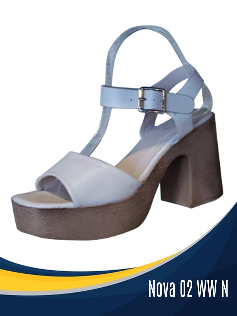 Sandalias Plataforma Gruesa Azul Hielo para Mujer Nova 02 WW-N