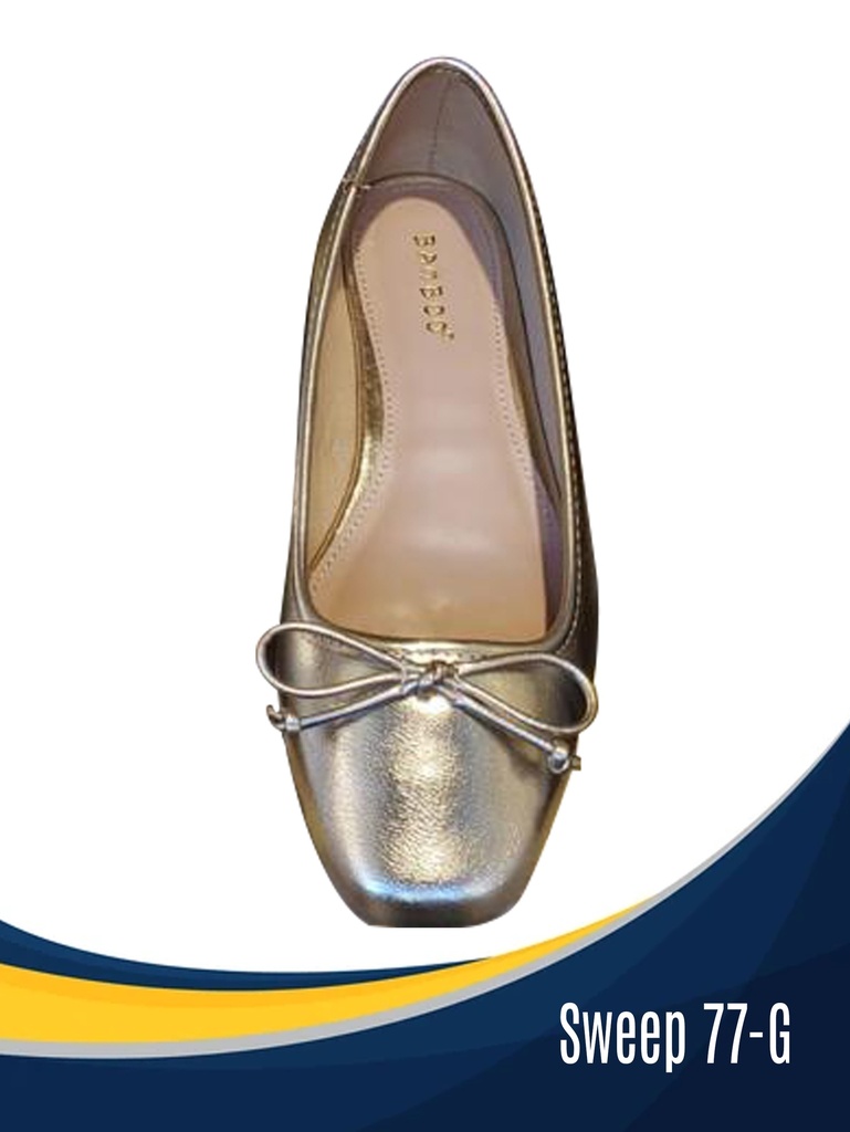 Baletas Dorado Metalizado para Mujer Sweep 77-G