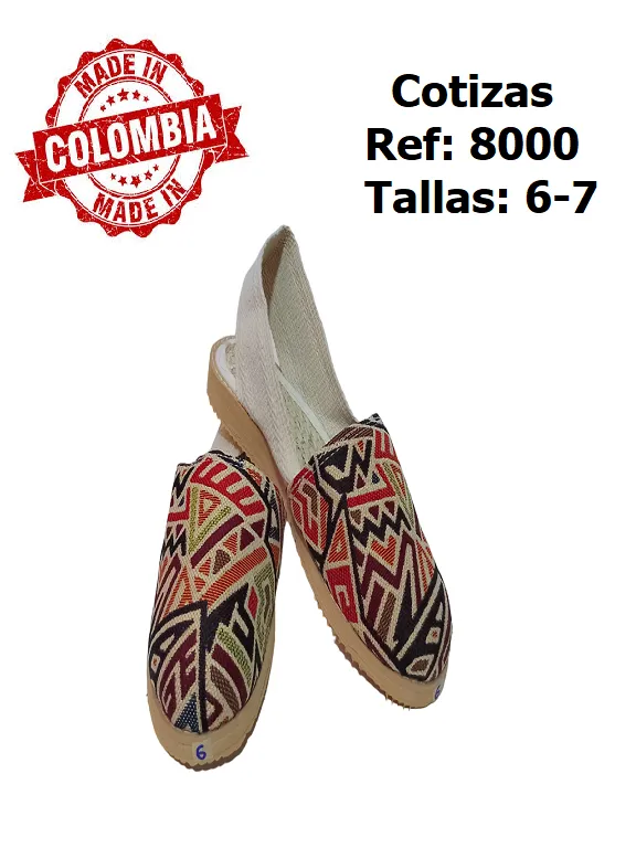 Women's Red & Black Geometric Espadrilles 8000