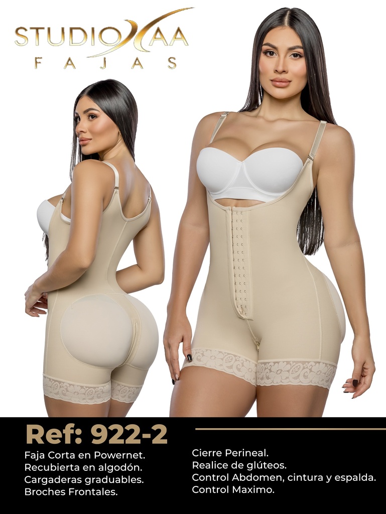 Women's Beige Short Leg Body Shaper Shapewear Body Shaper 922-2