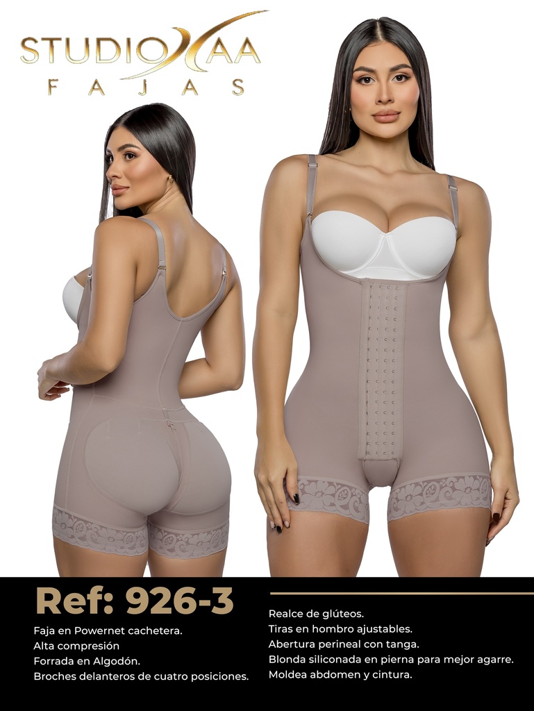 Faja Colombiana Powernet Studio AA 926 – Short Moldeador, Cacao