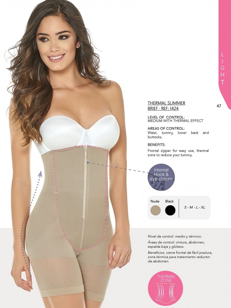 [1361424S] Panty Faja Termica Abdominal Realza Los Gluteos