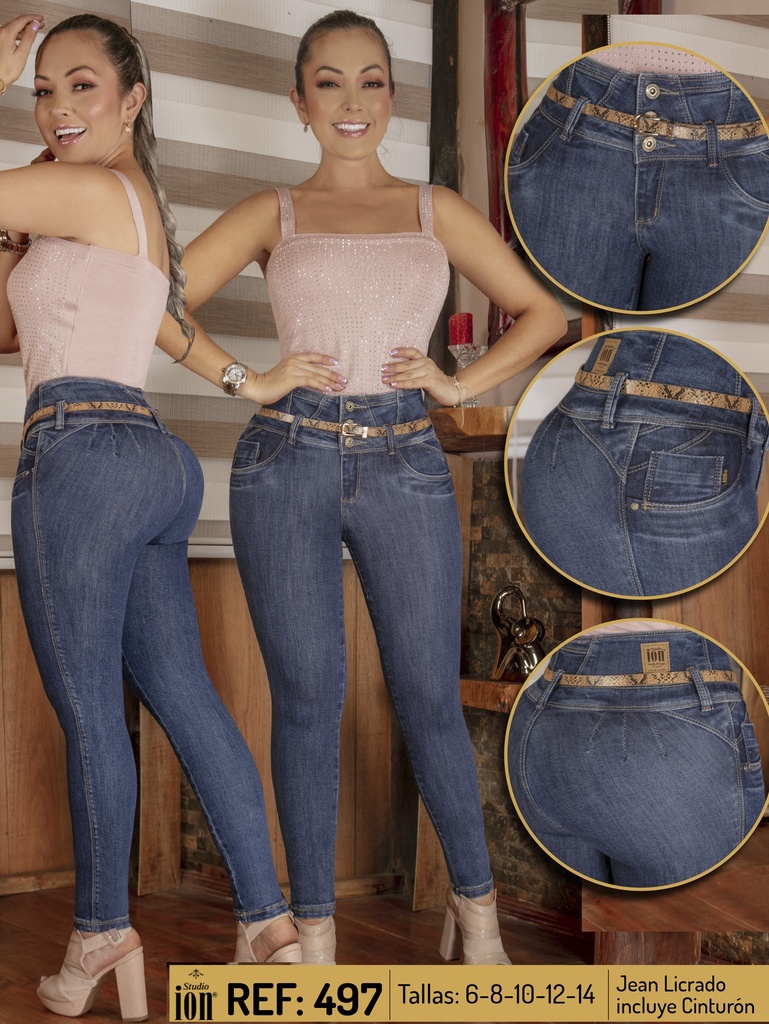 [34249705] Jeans Levantacola Colombiano
