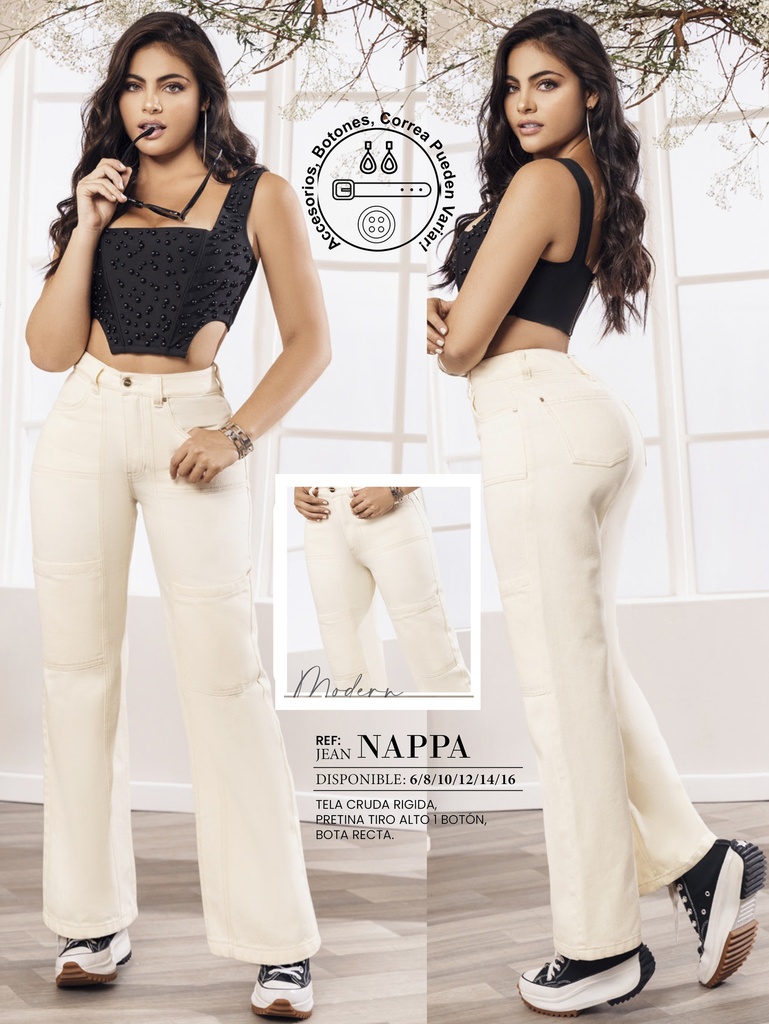 [289NAPPA09] Jeans Levantacola Colombiano