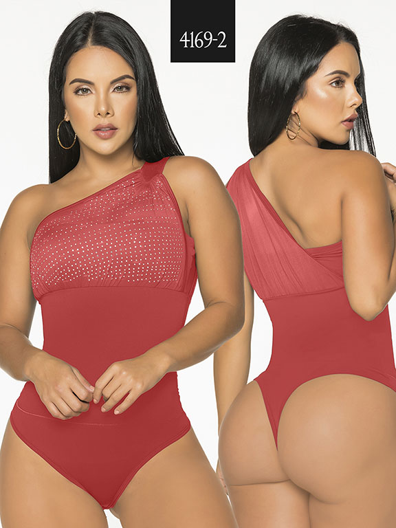 Body Un Hombro Rojo para Mujer 4669-2