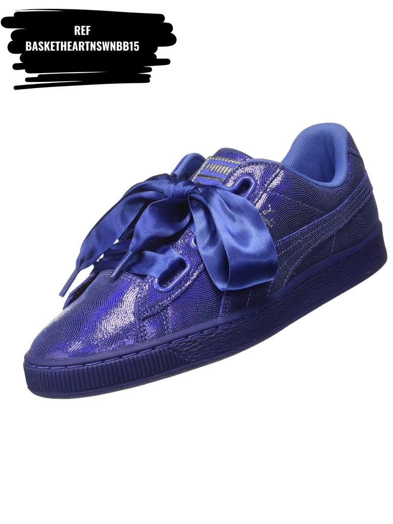 [263BASKETHEARTNSWNBB15-8.5] Basket Heart NS Wn Baja Blue Sneakers