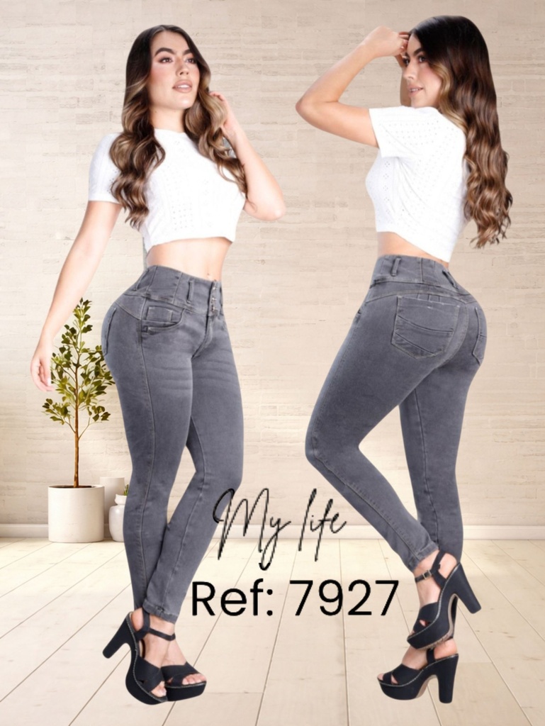 [360792711] Jeans Levantacola Colombiano