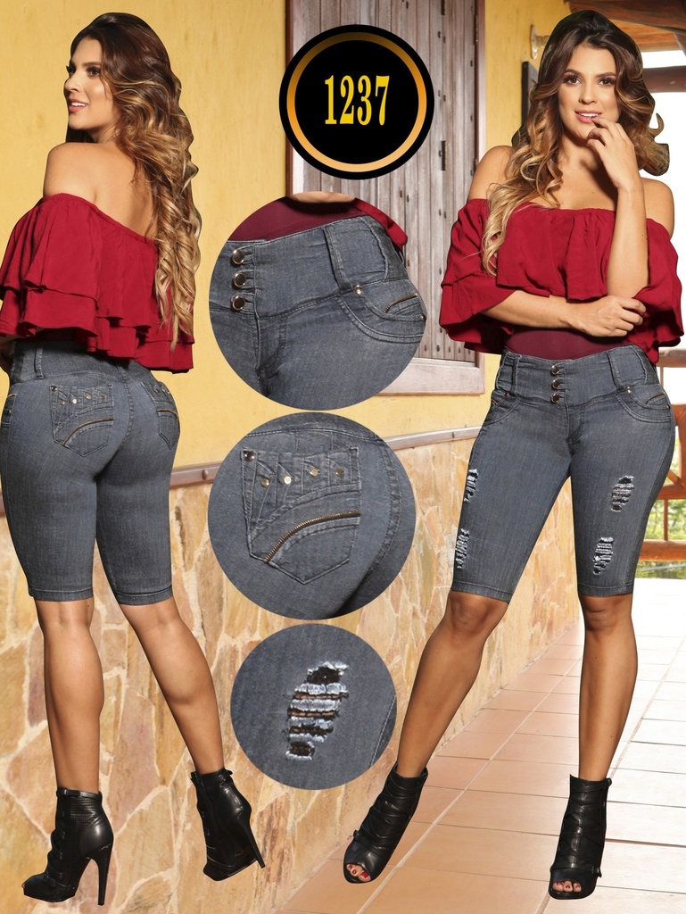 Torero Jean Levantacola Gris Lavado Desgastado – Thaxx Boutique