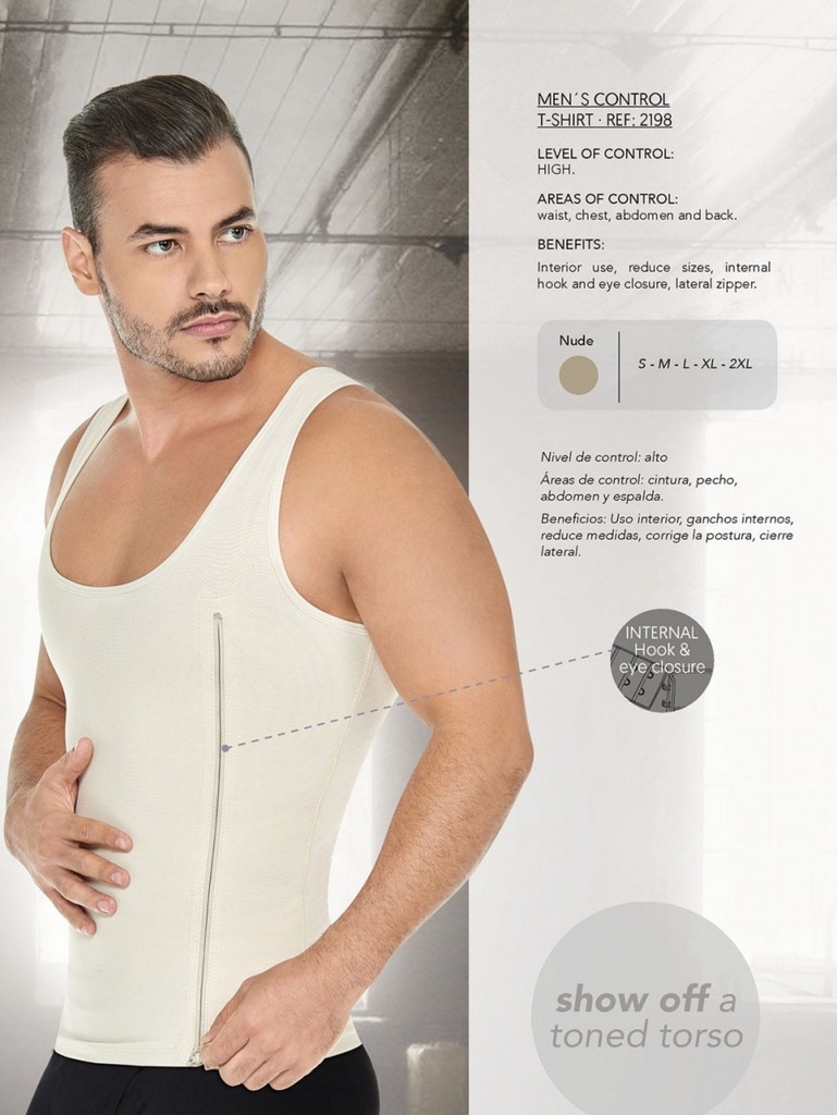 [1362198XL] Tummy and Waist Slimming T-Shirt (XL)