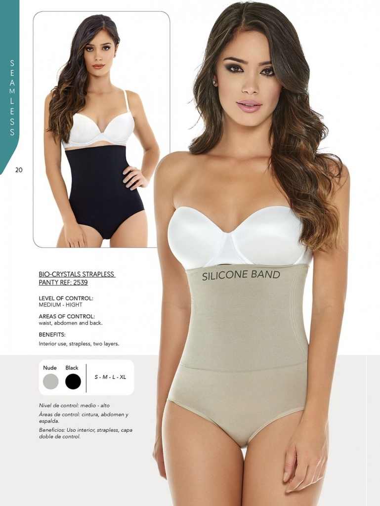 Faja Moldeadora Panty Moldeador Cintura Alta Beige para Mujer