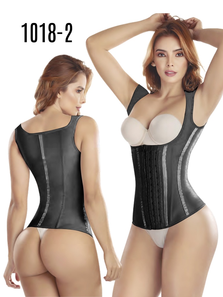 [1371018L2] Faja Colombiana Thaxx  Chaleco Latex Recubierto 3 Broches  (L)