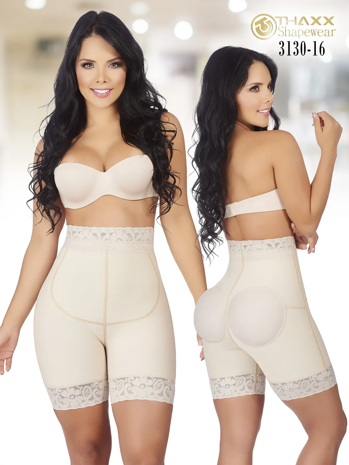 [1373130XS16] PANTY REALZA LOS GLUTEOS MOLDEA ABDOMEN (XS)