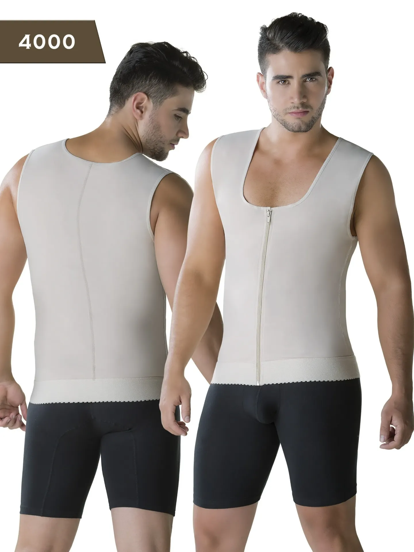 [1374000S16] Faja Colombiana De Hombre Thaxx 4000-16 Beige (S)