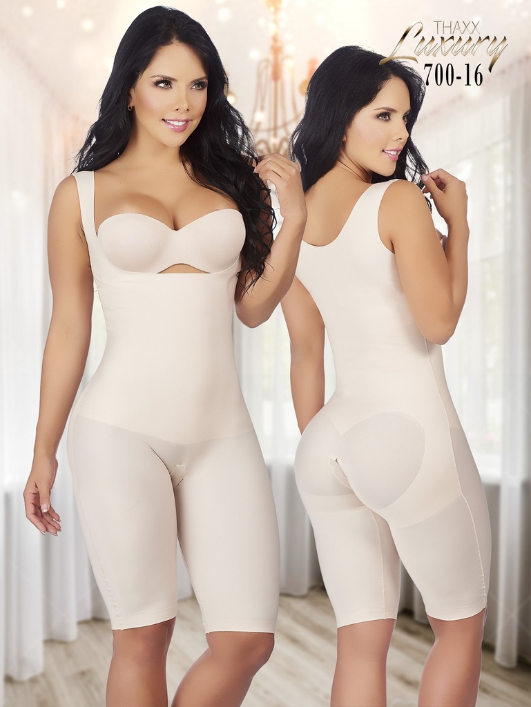 [137700S16] Fajas Thaxx Luxury Senos Libres, Beige (S)
