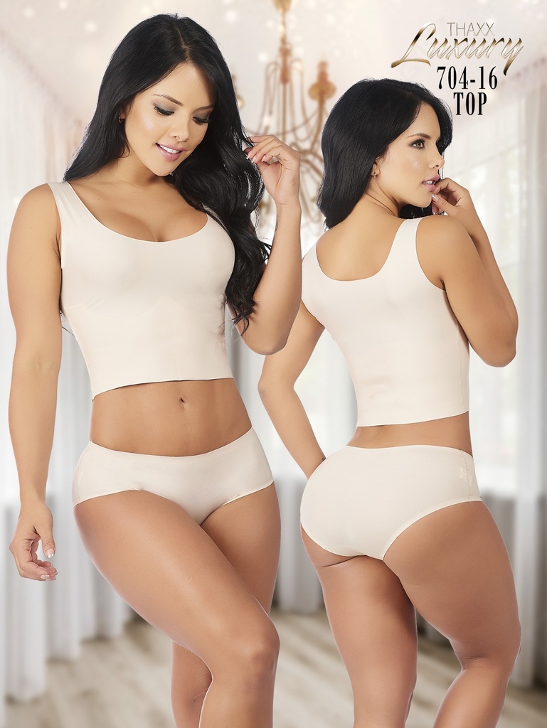 [137704XS16] Fajas Thaxx Luxury Top, Beige (XS)