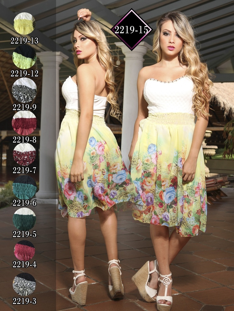 [24022199] Vestido Moda Fuxia Blanco Negro