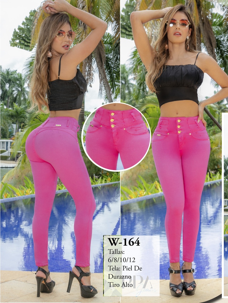 Women's Hot Pink Butt-Lifting Skinny Jeans