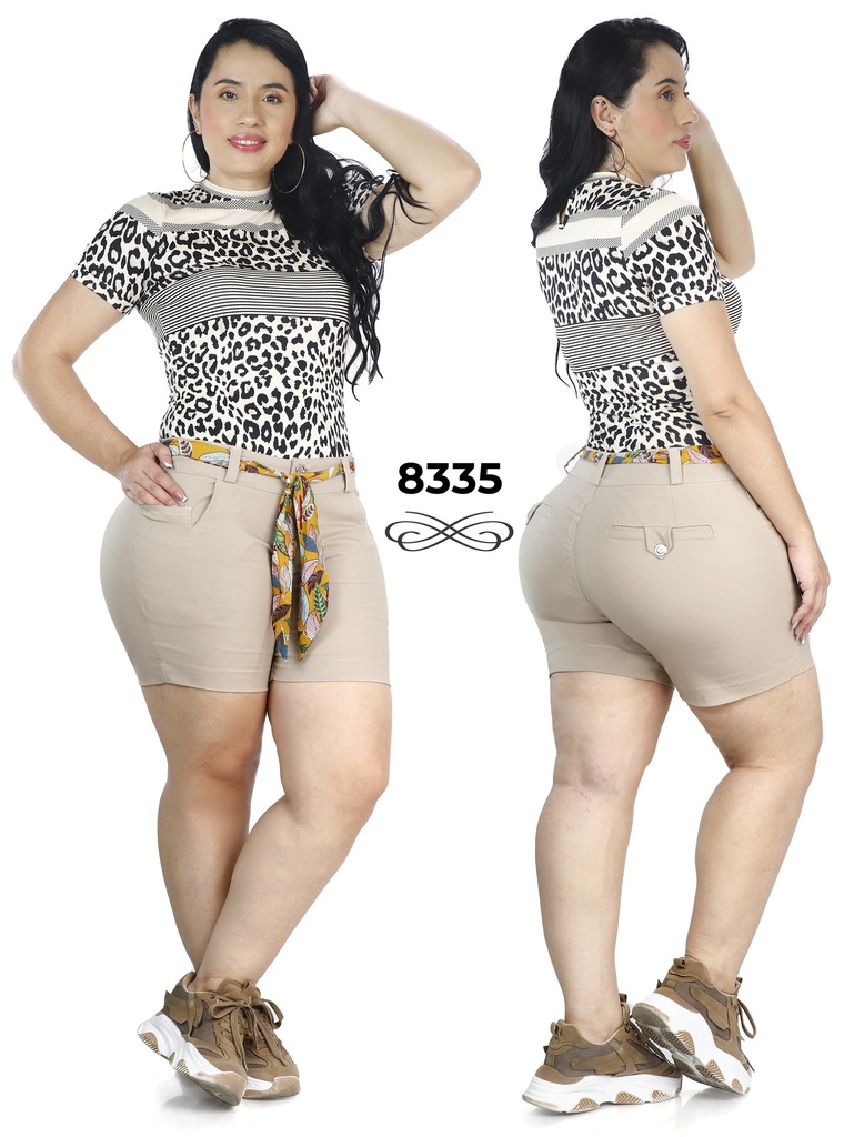 Pantalones Cortos Dama Plus Stretch Studio V